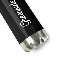 Cursive Stainless Steel Water Bottle