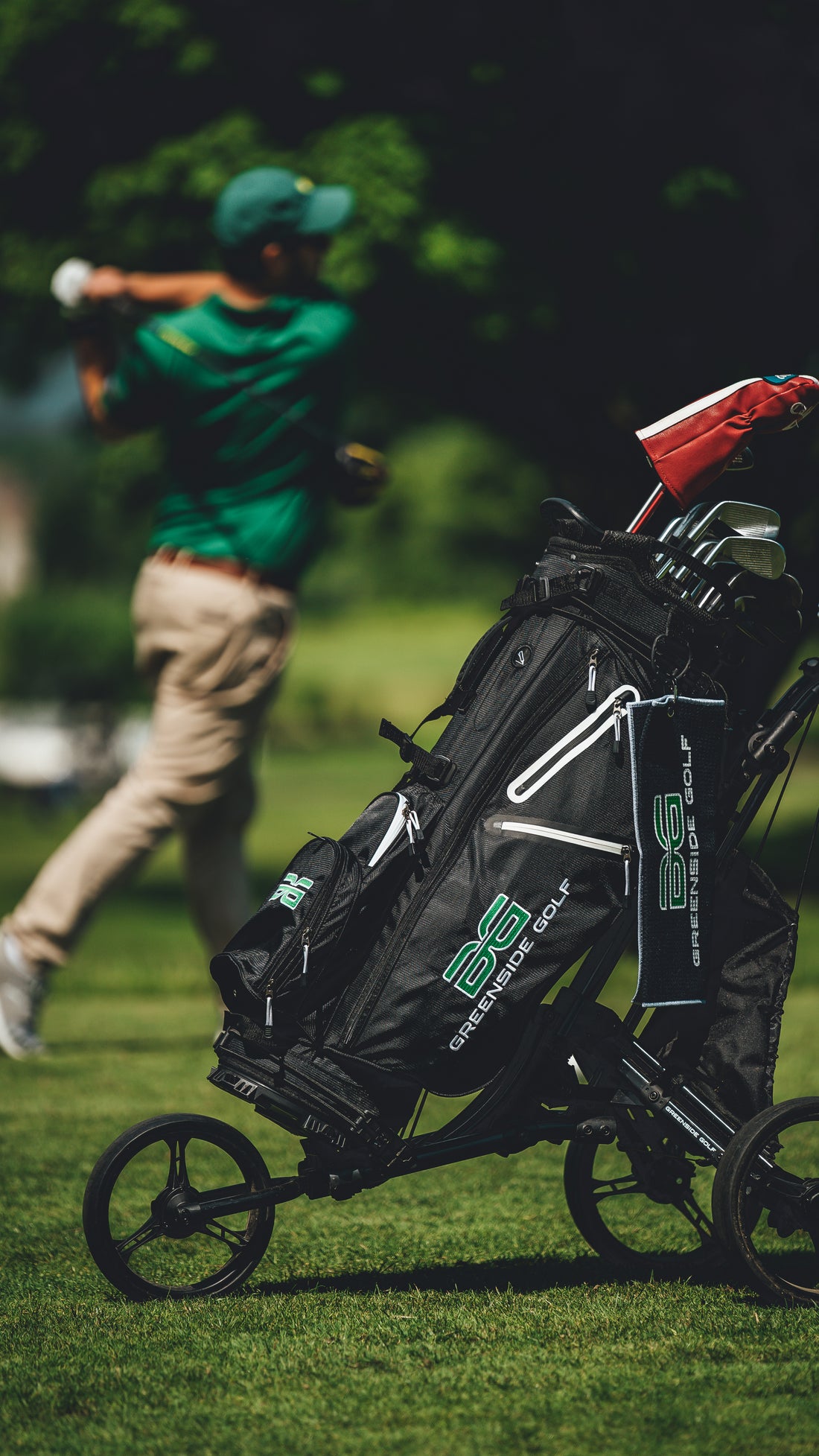 Golf bag push cart online