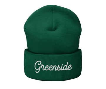 Greenside Cursive Cuffed Beanie