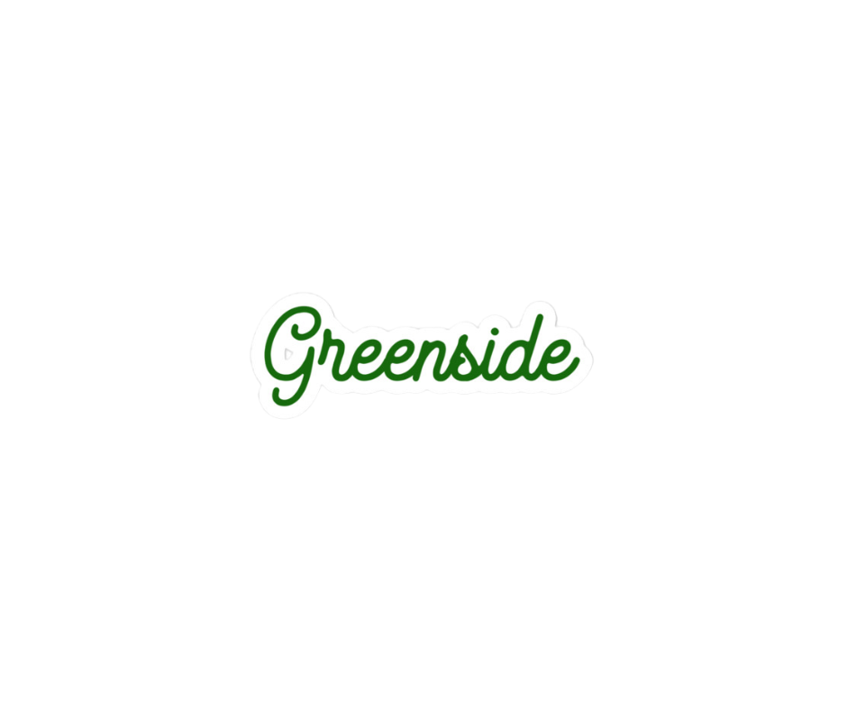 Cursive sticker