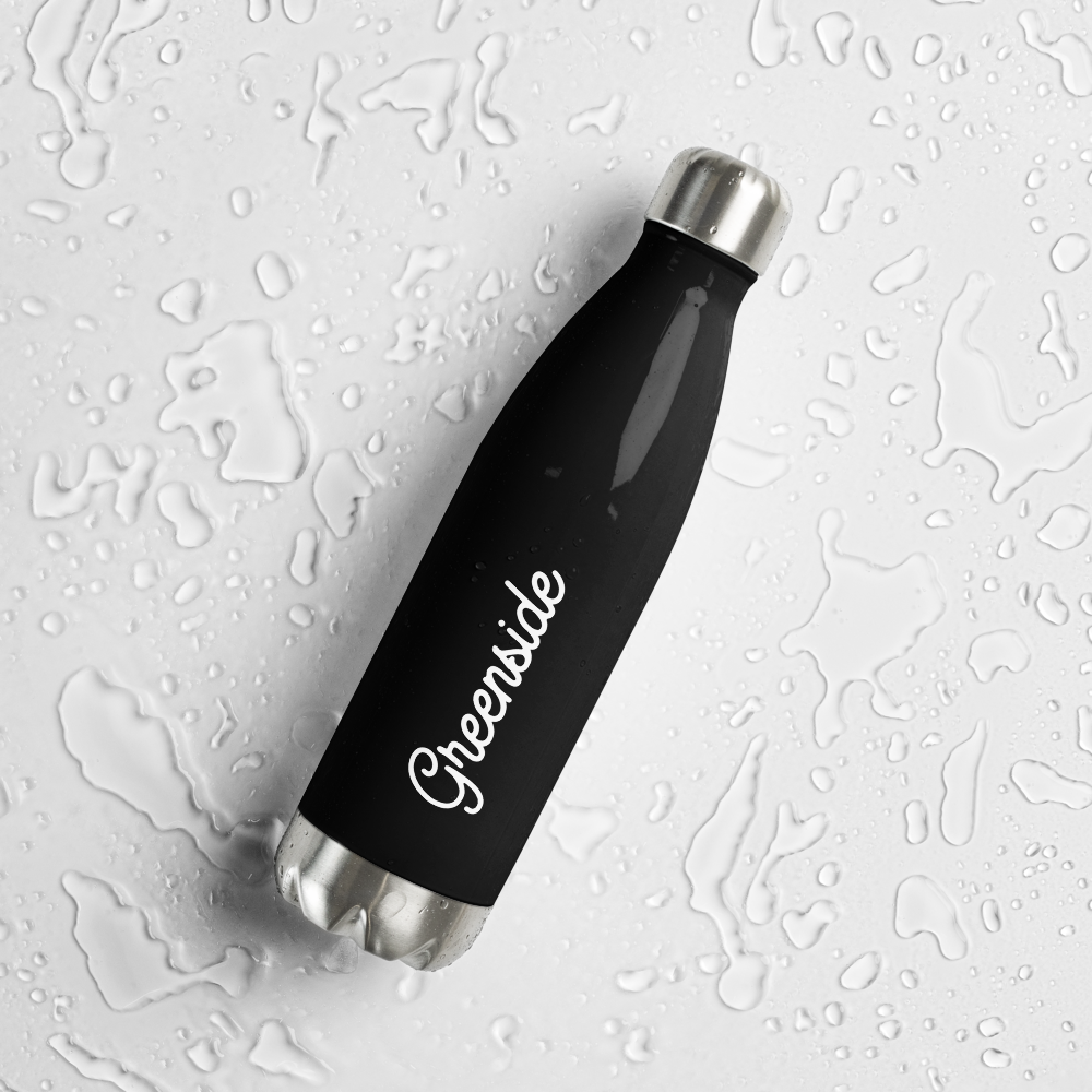 Cursive Stainless Steel Water Bottle – Greenside Golf
