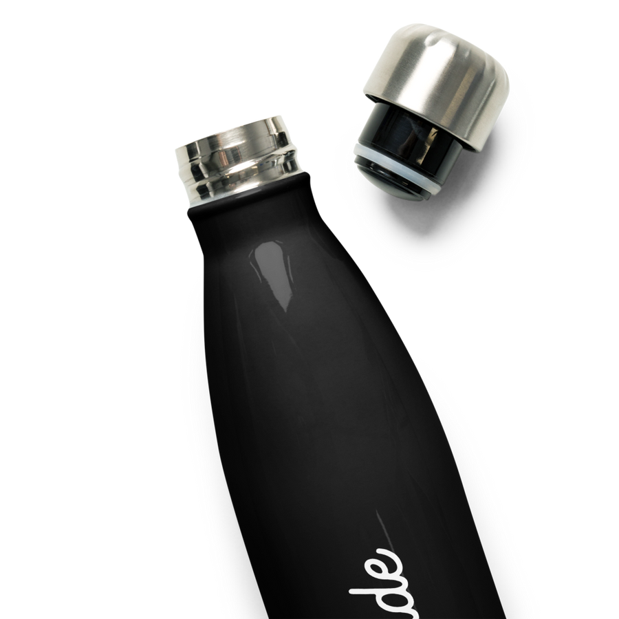 Cursive Stainless Steel Water Bottle